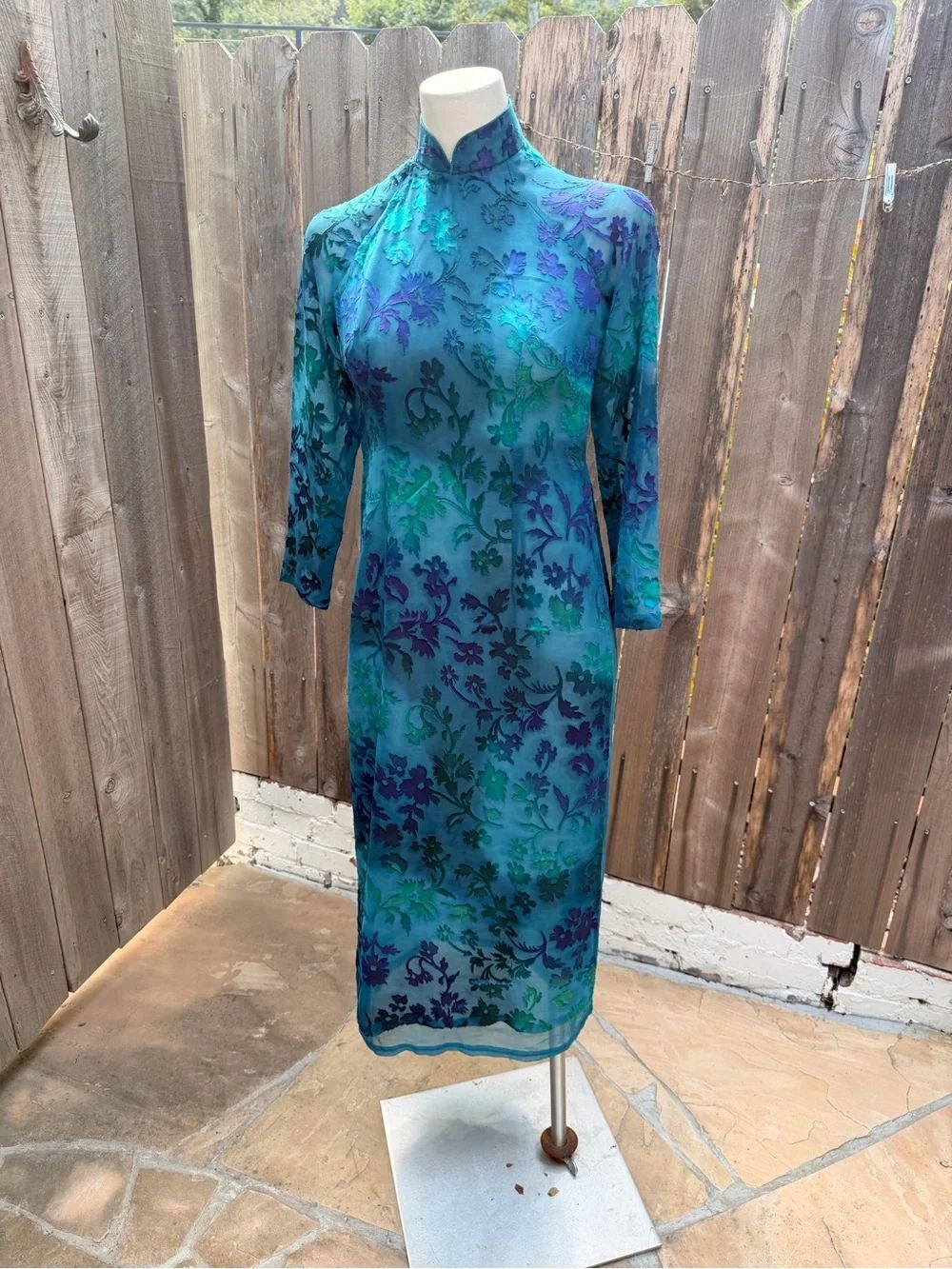 Double Layer Mid-Length Cheongsam Shirt Retro Improved Qipao Dress